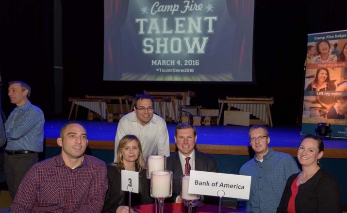 Dave Gorman and team from Talent Show Presenting Sponsor Bank of America