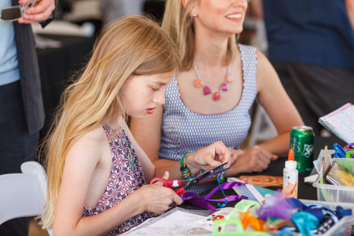 The Oregon Polo Classic Family Day featured fun and exciting activities for the whole family including a fancy hat crafting station from SCRAP PDX as well as other art activities from CHAP (Children Healing Arts Project). 