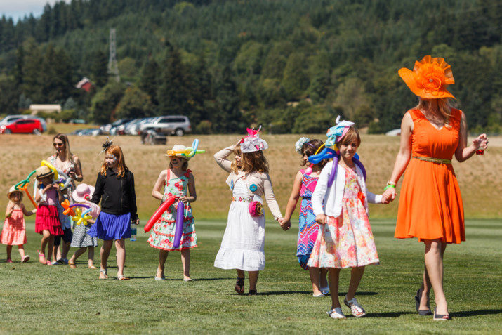 Guests of all ages showed off their fancy hats during the Oregonian/OregonLive Parade of hats on Family Day. 