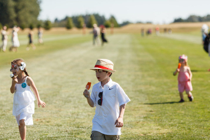 Kids enjoyed a sweet treat during the Portland Monthly Popsicle Divot Stomp on Family Day