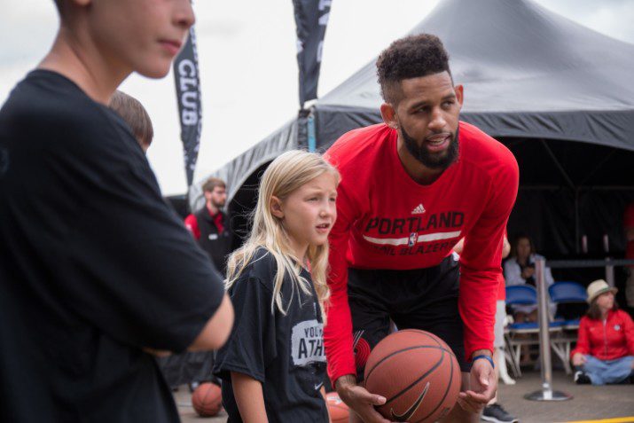 Allen Crabbe offered pointers to aspiring players.