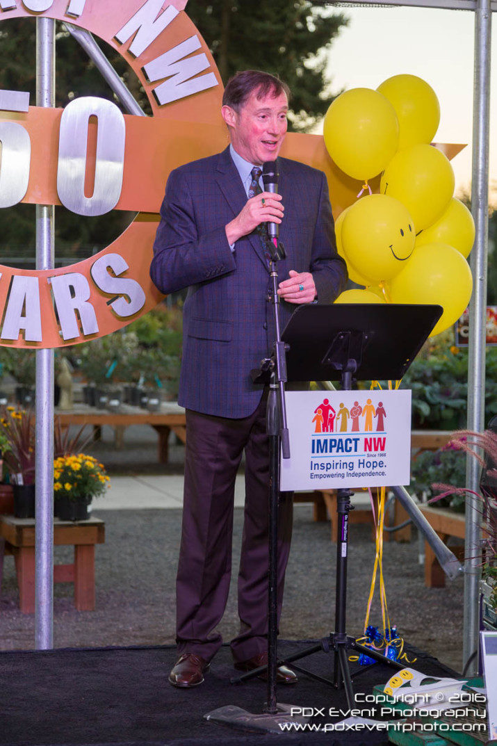 Portland City Commissioner Dan Saltzman spoke in support of Impact NW at our Annual Garden Party, celebrating 50 years of service to our Portland community.