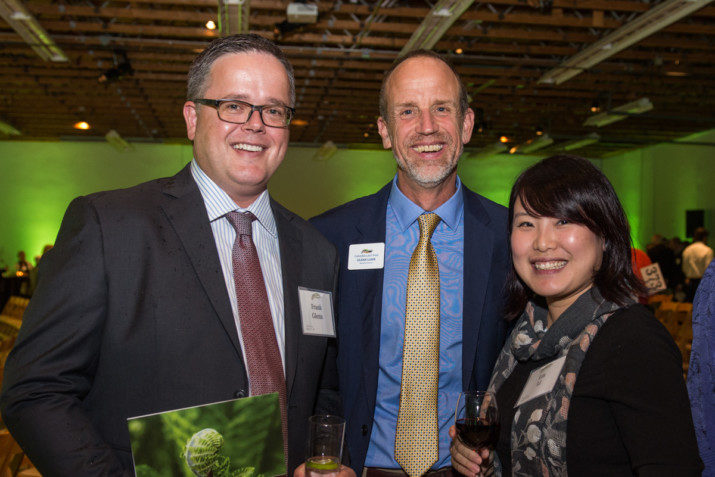 Frank Glenn IV & Lin Li; Columbia Land Trust Executive Director, Glenn Lamb