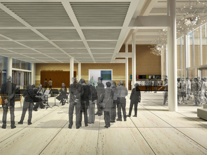 View of the community commons. Courtesy of Vinci Hamp Architects.