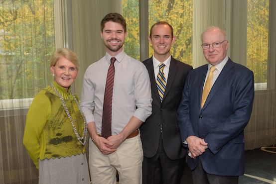 Barbara Silver, ARCS Foundation Oregon member and donor; Matthew Slattery, PhD student Oregon State University; Bryce Penta, PhD student Oregon State University; Phil Silver, ARCS Foundation Oregon donor.