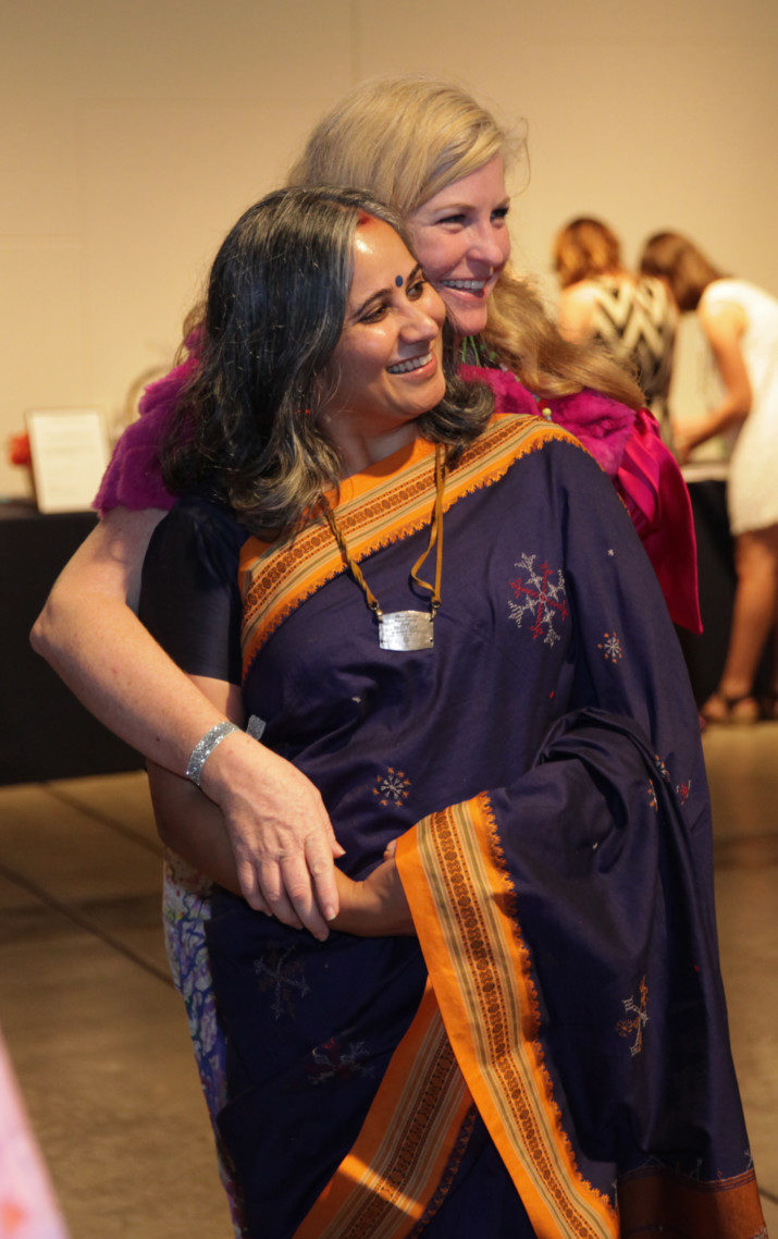 Anjali Rathore and Kristy Charroin, former CHAP board members, reconnect.