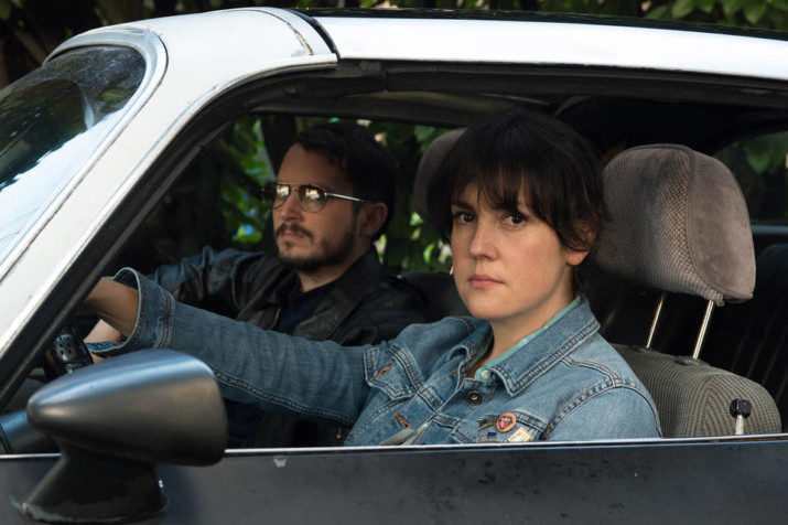 Melanie Lynskey and Elijah Wood appear in ‘I Don’t Feel at Home in This World Anymore’ by Macon Blair, an official selection of the U.S. Dramatic Competition at the 2017 Sundance Film Festival. Photo: Allyson Riggs / Sundance