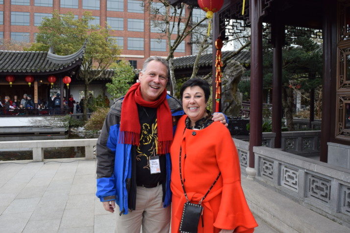 Gary Wilson is the director of Programming and Lisa James is the Executive Director of the Lan Su Garden.