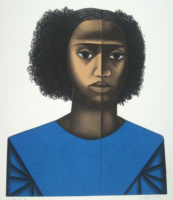 Constructing Identity brings together paintings, sculpture, prints, and drawings by prominent contemporary African-American artists. Other works from these artists will be available for purchase at the Portland Fine Print Fair. Come and browse the opening of the exhibition, and then stop at the Print Fair after! http://buff.ly/2iOeNv2 Elizabeth Catlett (American, 1915-2012), Keisha M., 2008, color lithograph, 17 3/4 x 15 5/8 in., © M. Lee Stone Fine Prints, Inc.