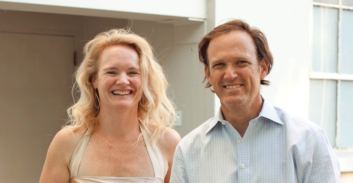 Columbia Land Trust Council of Trustees member Peter McCoy and his wife Naomi arrive by bike
