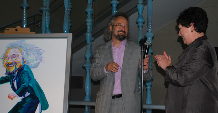 Carlos Kalmar, Oregon Symphony Music Director, Elaine Calder, President