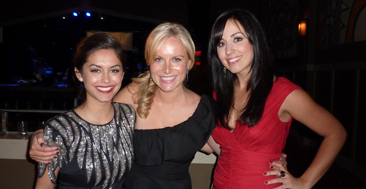 Levé board member Anne Lawrence, Levé president Kiernan Doherty and Levé vice president Megan Dobson pose right before doors opened for the 8th Annual Charity Ball on Dec. 3 at the Wonder Ballroom.