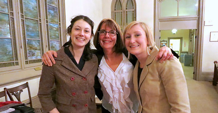89.9 staffers Katherine Lefever, Mary Evjen and Andrea Rennie