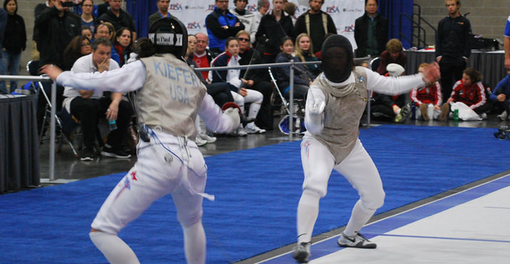 In the United States, athletes compete at local and national levels, for the most part sanctioned by the United States Fencing Association (USFA).
