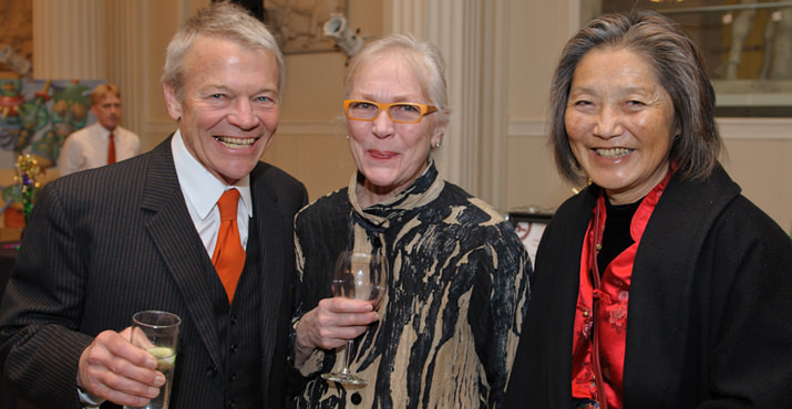 2012 Arlene Schnitzer Award for Excellence Winner Lindley Morton, Northwest Academy Head of School Mary Vinton Folberg and Corrinne Oishi