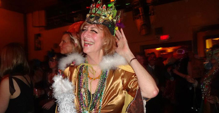 Portland's Mardi Gras Queen Kathy