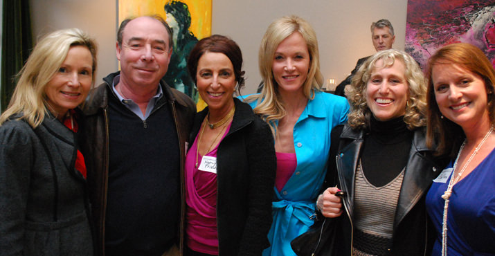 Elizabeth English, Henry Hillman, Nancy Frisch, KINK's Sheila Hamilton, Jill Edelson, and Editor Elisa Klein