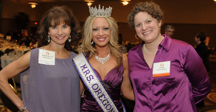 Kimberlee Buckingham, Jaileene Eubanks, Mrs. Oregon International 2012, and Linda Nilsen-Solares