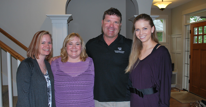 Krista Boyd, Amanda Andrews, Randy Sebastian and his daughter, Rachel