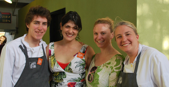 Forest Dejaneiro, Monier Bahador, Annie Cooper and Sarah Schafer from Irving Street Kitchen