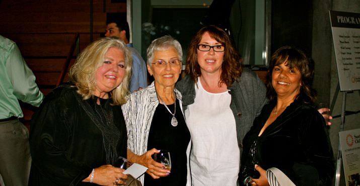 Annette Troutman, Boris Jenkins, Nina McLaughlin and Angela Gardner enjoy the view from the second floor.