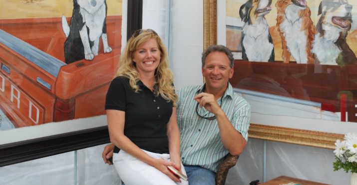 artists like Brandis Sarich who is pictured with her husband, Kevin Sarich
