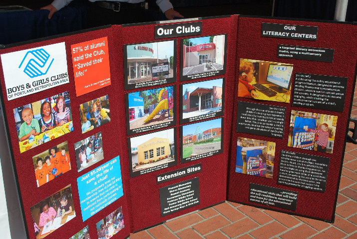Boys & Girls Clubs of Portland Metro Area had a colorful display.