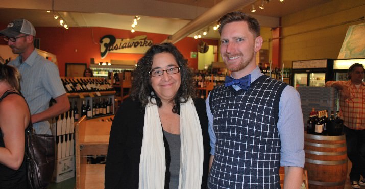 Author, Laurie Wolf with Patrick Duncan from Powell's