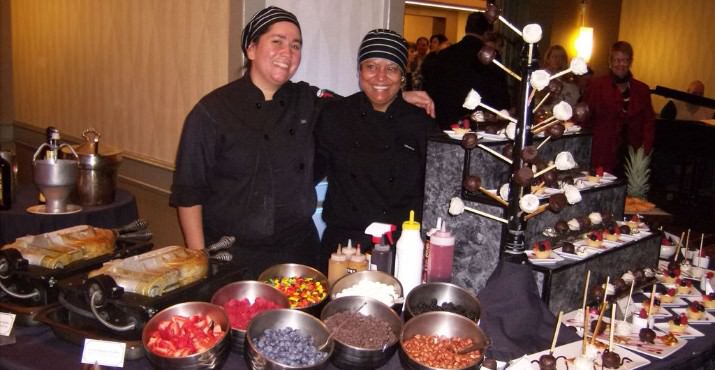 Chefs Meera Miller and Lluvia Morello – Fresh Belgium Waffles w/assorted Toppings, Rustic Apple Pie, Fruit Empanadas, Mini Fruit Tarts, Cake Pops and Chocolate Truffles.