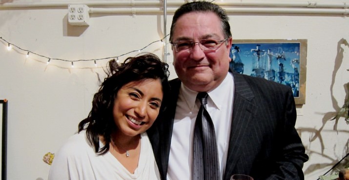 Gabriela Portuguez and President of the Board, John Rodarte