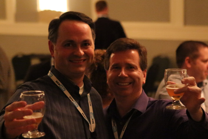 Alan George, SearchFest Chair and SEMpdx Board Member and Mark Knowles, SEMpdx Advisory Board Member celebrate a successful event.