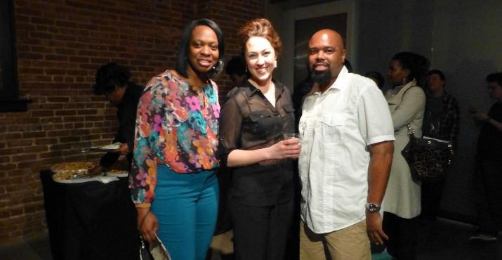 Nnenna Lewis, Clybourne Park cast member Kelley Curran and Tony Melson.
