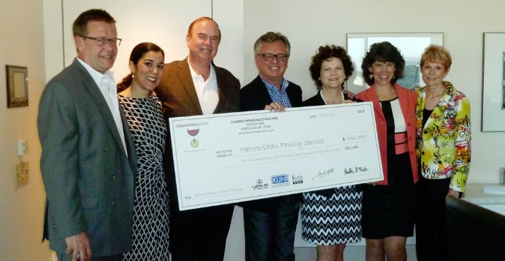 Classic Wines Auction Presents $436,750 to Metropolitan Family Service