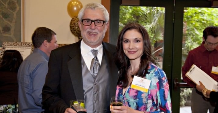 Sam Imperati (Emcee for the evening) and guest, Jessica Weberg.