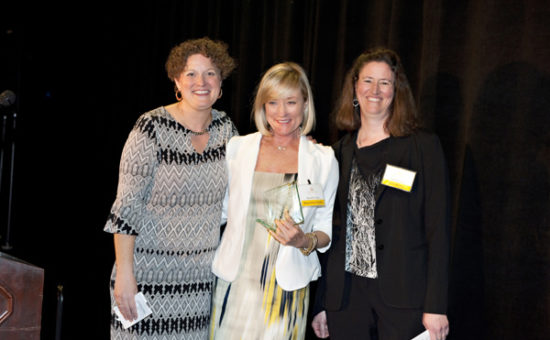 Linda Nilsen-Solares(Executive Director of Project Access NOW), Priscilla Lewis (Board Member of Project Access NOW and Accepting her award for her outstanding work connecting people to health care), and Sia Lindstrom (Board Chair of Project Access NOW)
