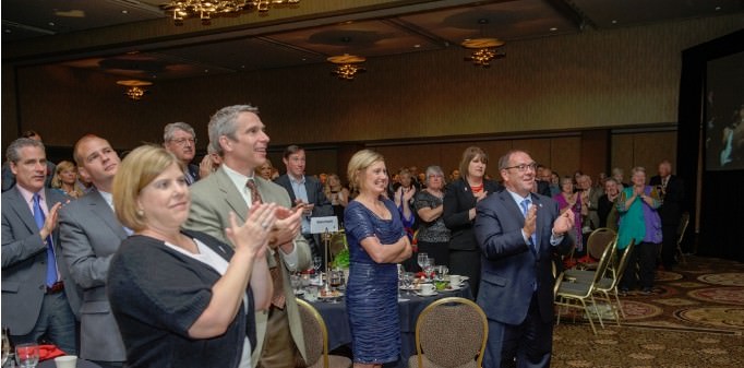 It was a standing ovation for the men. The event recognizes men for their outstanding strength, commitment and love they exhibit as fathers. It was a standing ovation for the men. The event recognizes men for their outstanding strength, commitment and love they exhibit as fathers.
