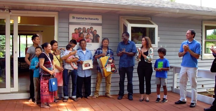 Congratulations to the Thet/Kar family on their new home! Thanks to donations from Bank of America's REO program, Lowe's Home Improvement and the helpful hands of numerous volunteers, Habitat renovated this home in southeast Portland to be healthy and energy efficient!