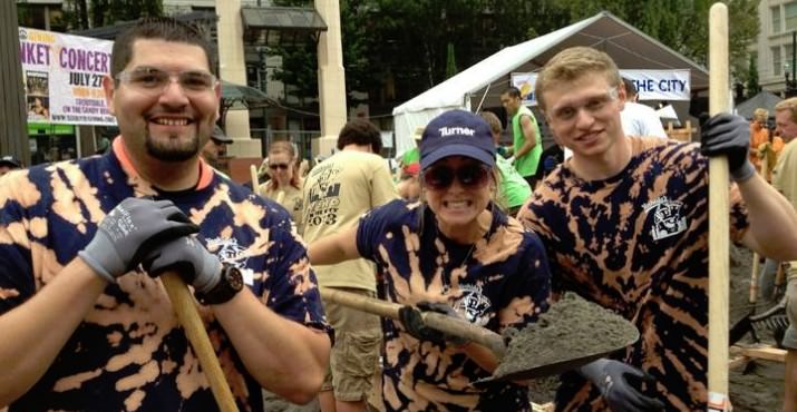 Turner teamed with AMAA to design and build a sculpture in Portland’s largest sandcastle building event, Sand in the City.