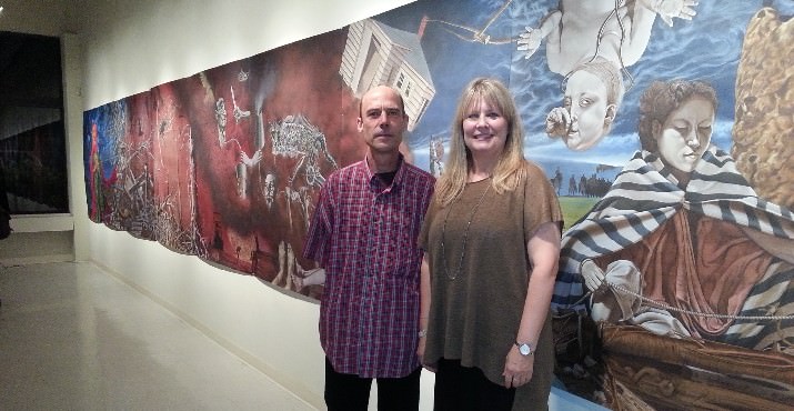 The Laura Russo Gallery was one hot spot for fall's First Thursday. Gallery owner, Martha Lee featured the work of Eric Stotik among others.