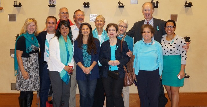 “Ovarian cancer awareness supporters attend the City of Portland City Council meeting on September 18 to hear Mayor Hales read a city-wide proclamation naming September “Ovarian Cancer Awareness Month” in the City of Portland.” “Ovarian cancer awareness supporters attend the City of Portland City Council meeting on September 18 to hear Mayor Hales read a city-wide proclamation naming September “Ovarian Cancer Awareness Month” in the City of Portland.”