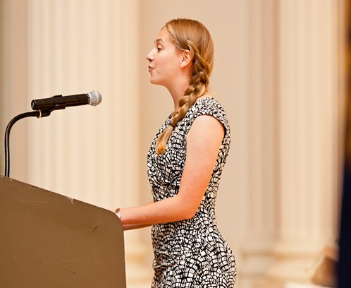 Rachel Geiger, Girl Scout Gold Award recipient and keynote speaker.