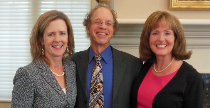 Allyson Anderson, Chief Administrative Officer, Legacy Meridian Park Medical Center, Dr. Paul Ash and Cheryl Dotten, chair of the Women of Meridian Park.