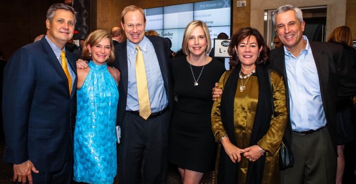 OHSU Foundation President Keith Todd with DA Davidson’s Kevin Director and wife Geni, Mary Turina and Pendleton Woolen Mills’ Charlie Bishop and wife Meg. Kevin and Meg both sit on the Doernbecher Foundation Board.