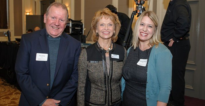 Tom Kelly, Neil Kelly; Barb Attridge, Co-Founder and Executive Director of Dress for Success Oregon; Theressa Dulaney, Comcast.