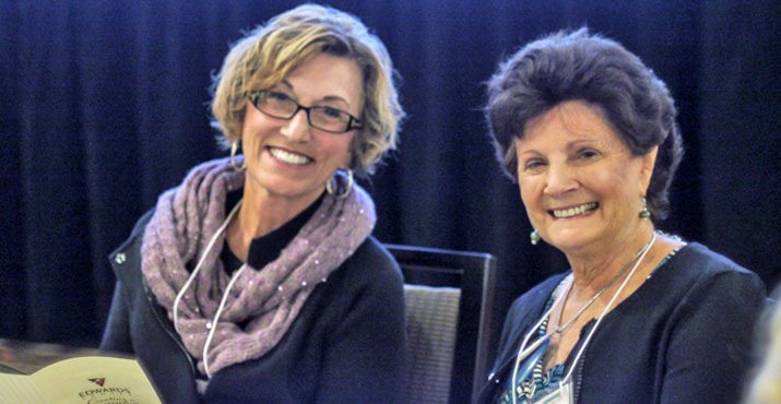 Patricia Reser, board chair of Reser’s Fine Foods, and Dr. Jean Edwards, Edwards Center’s founder and Board President.