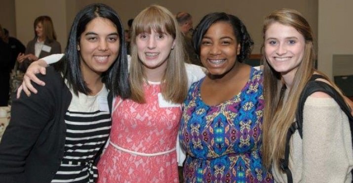 sophomore students Jaylynn Bernhardt, Darby Bowers, Zariah Lowe and Nicole Strain