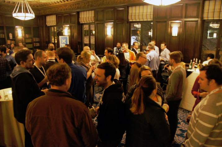 SEMpdx members mingle and socialize with many of the 32 speakers the night before SearchFest.