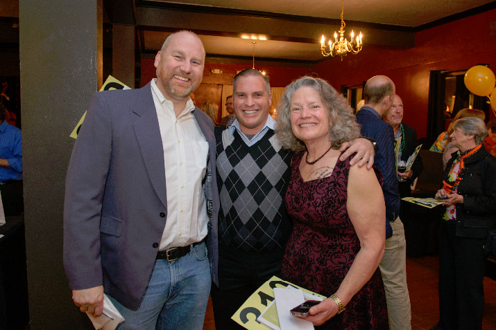 Guests at Human Solutions’ Tonight’s the Night auction included Mike Steffen, Vice President/General Manager at Walsh Construction; Rich Miller, Owner, Affinity Property Management; and Carla Piluso, Board President, Human Solutions. Walsh Construction and Affinity Property Management were gold sponsors of Tonight’s the Night.