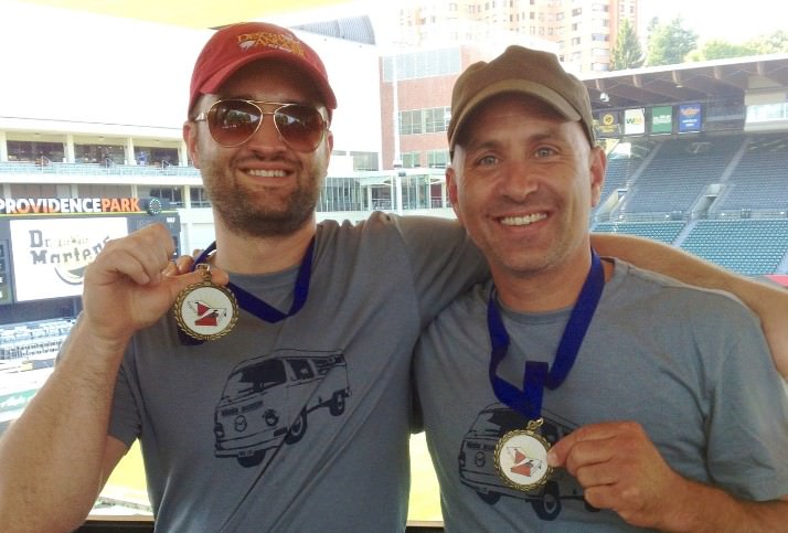  Scott Eberly and Sky Rousse of team “Vanagons” were the Champions of the 2014 Cornhole Classic Experience Division. 