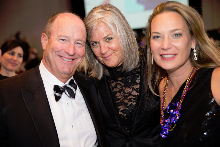 Roger Hinshaw with Classic Wines Auction Main Sponsor, Bank of America, enjoys the evening with his wife Margaret and fellow Auction guest, Starla Goff